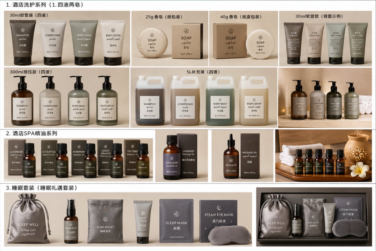 Hotel bath amenities